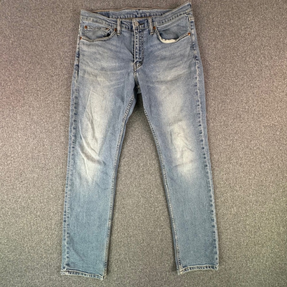 Levi's Jeans Mens 34x32 511 Slim Light Wash Blue Stretch Denim